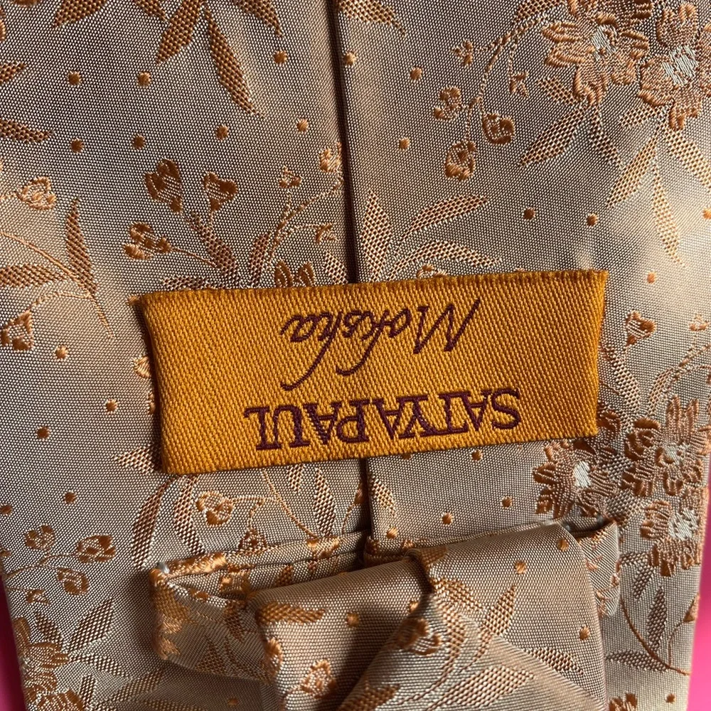 Satya Paul Jacquard Printed Silk Tie - Picture 4 of 5